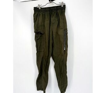 Vtg Nike‎ Cargo Jogger Pants Womens S Army Green Utility Gorpcore